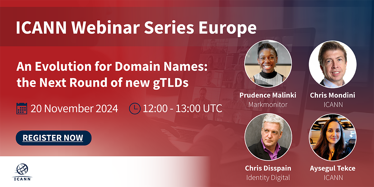 ICANN webinar: the Next Round of new gTLDs
