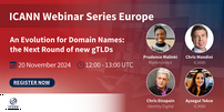 ICANN webinar: the Next Round of new gTLDs