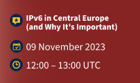 Webinar: IPv6 in Central Europe